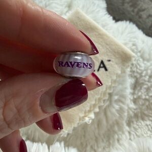 Pandora Ravens Purple Murano Glass Charm – 925 ALE